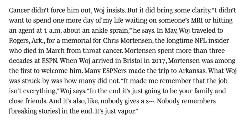 Great paragraph about <a href="/wojespn/">Adrian Wojnarowski</a> from <a href="/SIChrisMannix/">Chris Mannix</a>:
