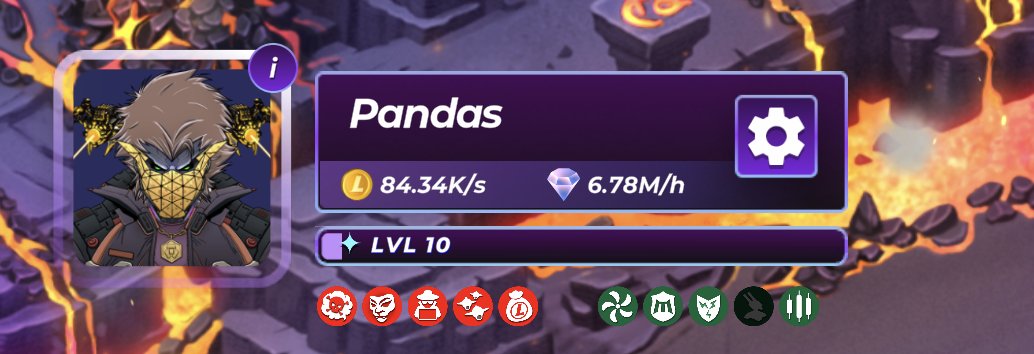 pandas_cro's tweet image. For the first time rocking my #DarkLions and joining #TheVoid — matches the magma on my Molten Cavern land perfectly! 🔥