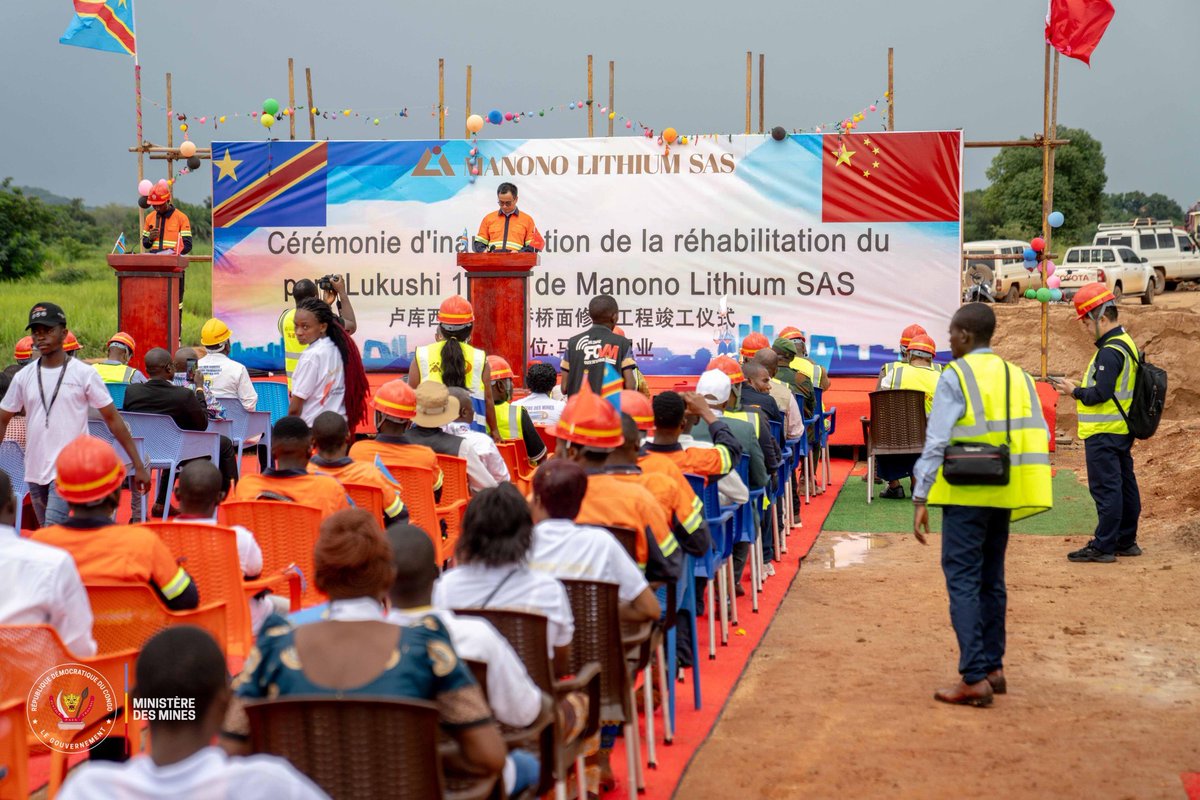 Celestin Kibeya (@celestinkibeya) on Twitter photo #RDC Le Ministre a inauguré le pont Lukushi, réhabilité par Manono Lithium. Cette infrastructure facilite les échanges économiques et l’accès des populations locales aux services essentiels.
Le Ministre <a href="/kizpaka/">Kizito Pakabomba</a> a réaffirmé l’engagement du gouvernement à accompagner Manono #RDC Le Ministre a inauguré le pont Lukushi, réhabilité par Manono Lithium. Cette infrastructure facilite les échanges économiques et l’accès des populations locales aux services essentiels.
Le Ministre <a href="/kizpaka/">Kizito Pakabomba</a> a réaffirmé l’engagement du gouvernement à accompagner Manono