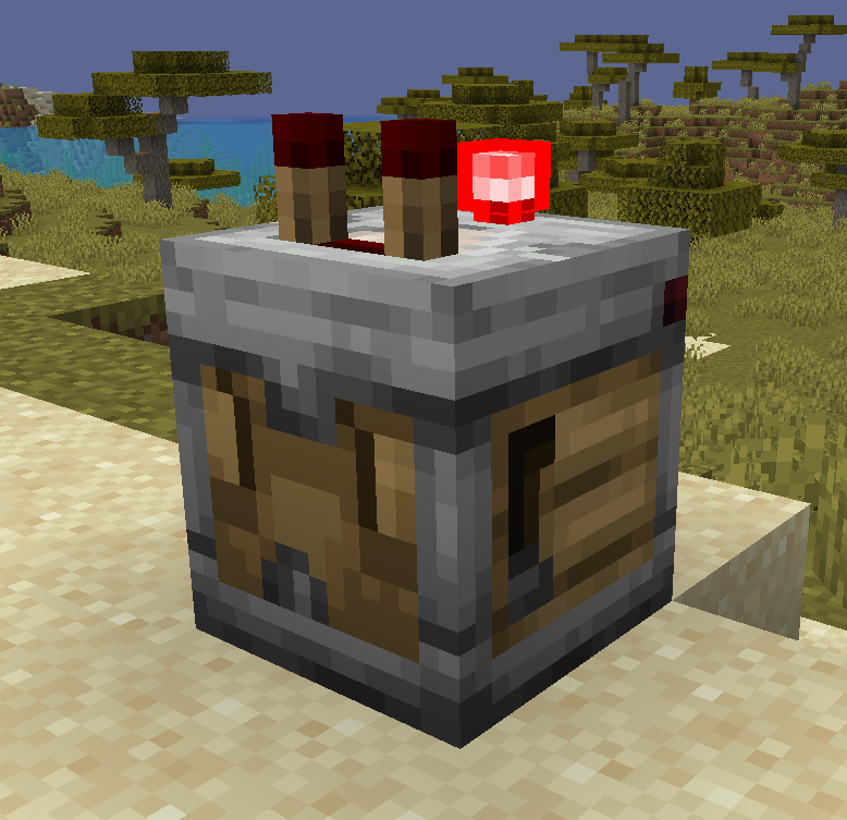 zlukesobake's tweet photo. minecraft redstone bunny https://t.co/Pxhw2Sie7l