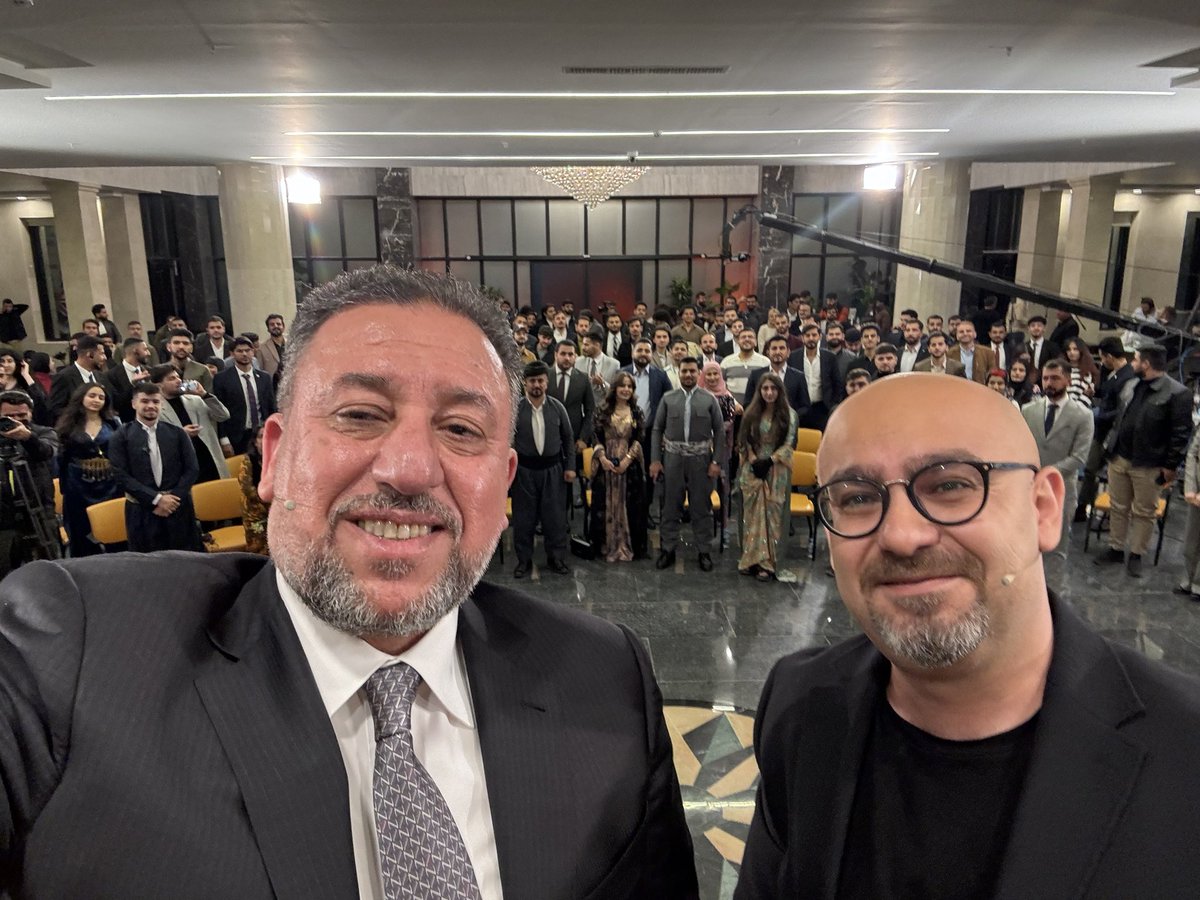 It is an honor and pleasure to host Sheikh <a href="/khameskhanjar/">خميس الخنجر</a> at the <a href="/britishunierbil/">British International University</a> for the ninth episode of #BestoonTalk. Tune in soon on <a href="/Rudawkurdish/">Rudaw</a>
