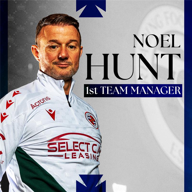 We are delighted to announce that Noel Hunt has agreed terms to become the club’s new Men's First Team Manager. 

Noel's tenure will begin this Saturday in our Sky Bet League One fixture at Wycombe Wanderers.

readingfc.co.uk/news/2024/dece…

#ReadingFC