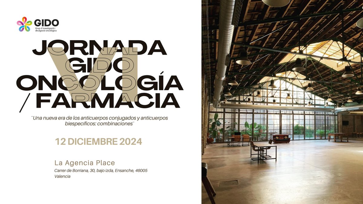 Estamos a tan solo 6 días de la VI JORNADA GIDO ONCOLOGÍA / FARMACIA. Un paso más en la era de los nuevos fármacos y sus combinaciones.

¿Te la vas a perder?

Próximo 12 de diciembre en Agencia Place.

Más info en: gido.es/vi-jornada-gid…