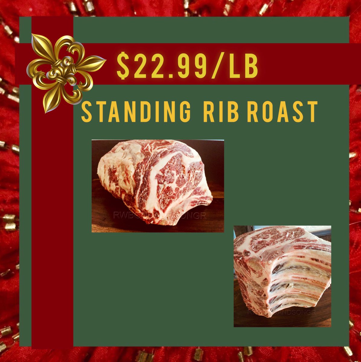 rwbondandsongr's tweet photo. Make your Christmas feast extra special!
#christmas2024
#grandrapids
#grandville
#Christmas
#grandrapidsmichigan
#familybusiness
#grmi
#standingribroast https://t.co/dm2S6PDtT9