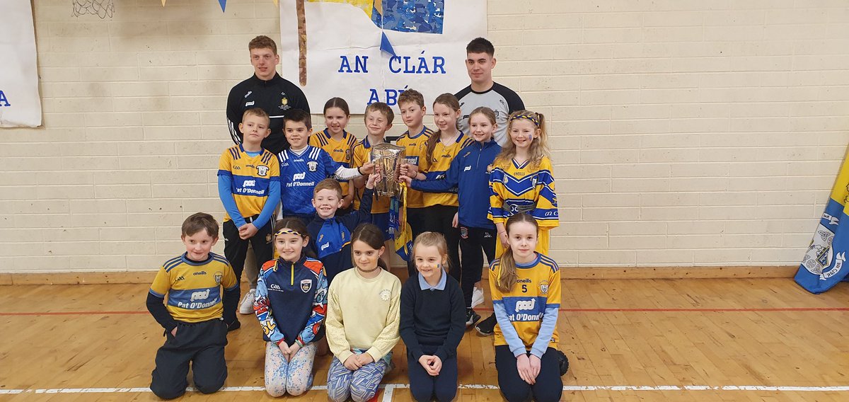 We were so proud to welcome our past pupil Killian O'Connor and Mr Foudy with the Liam McCarthy Cup. We sang and presented Killian with a photo of him celebrating the cup coming in 2013!! Thanks to both for making our pupils so happy!!!
<a href="/CorofinGaaClub/">Corofin GAA</a> <a href="/claregaacg/">Clare GAA C&G Dev</a>