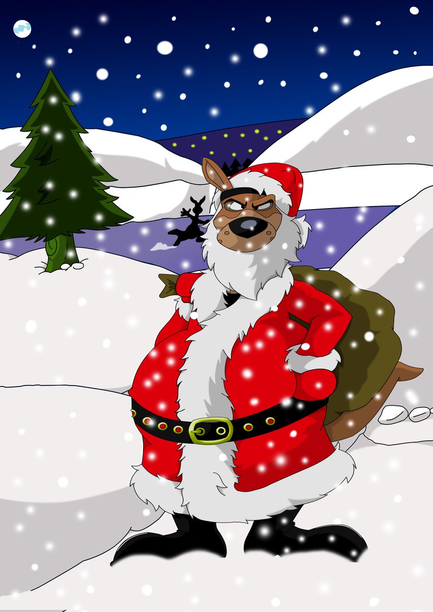 BORUEIRE's tweet photo. Joyeux Noel! Kangoo Claus is coming to town Christmas. @TheDragonBrandy @Jake_the_Hyena should be happy to see this. #MerryChristmas #leskangoo #KEVIN #SantaClaus #teamkids https://t.co/CfU8ilF7dF