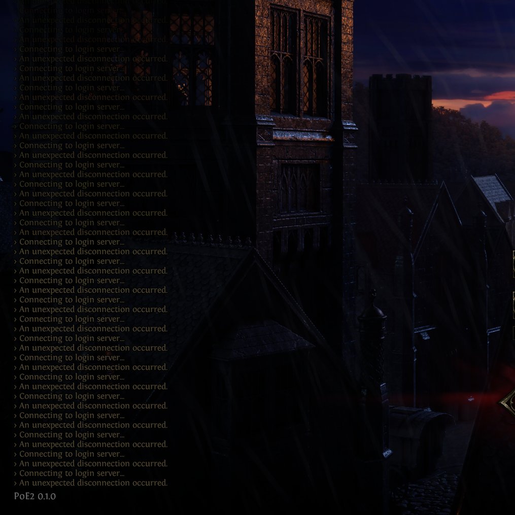 BulwarkBaron's tweet photo. Looks like the #POE2 early access launch is so hyped that we might've melted the servers! https://t.co/q8ur6lPIgP