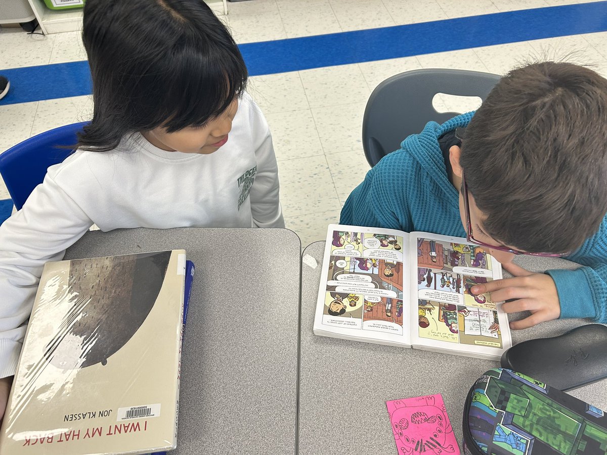 On Fridays, the FAB 4s do Partner Reading <a href="/StBrAndreOCSB/">St. Brother Andre School</a> 📖 elbow to elbow, knee to knee, one book between us so we both can see. #ocsbLiteracy
