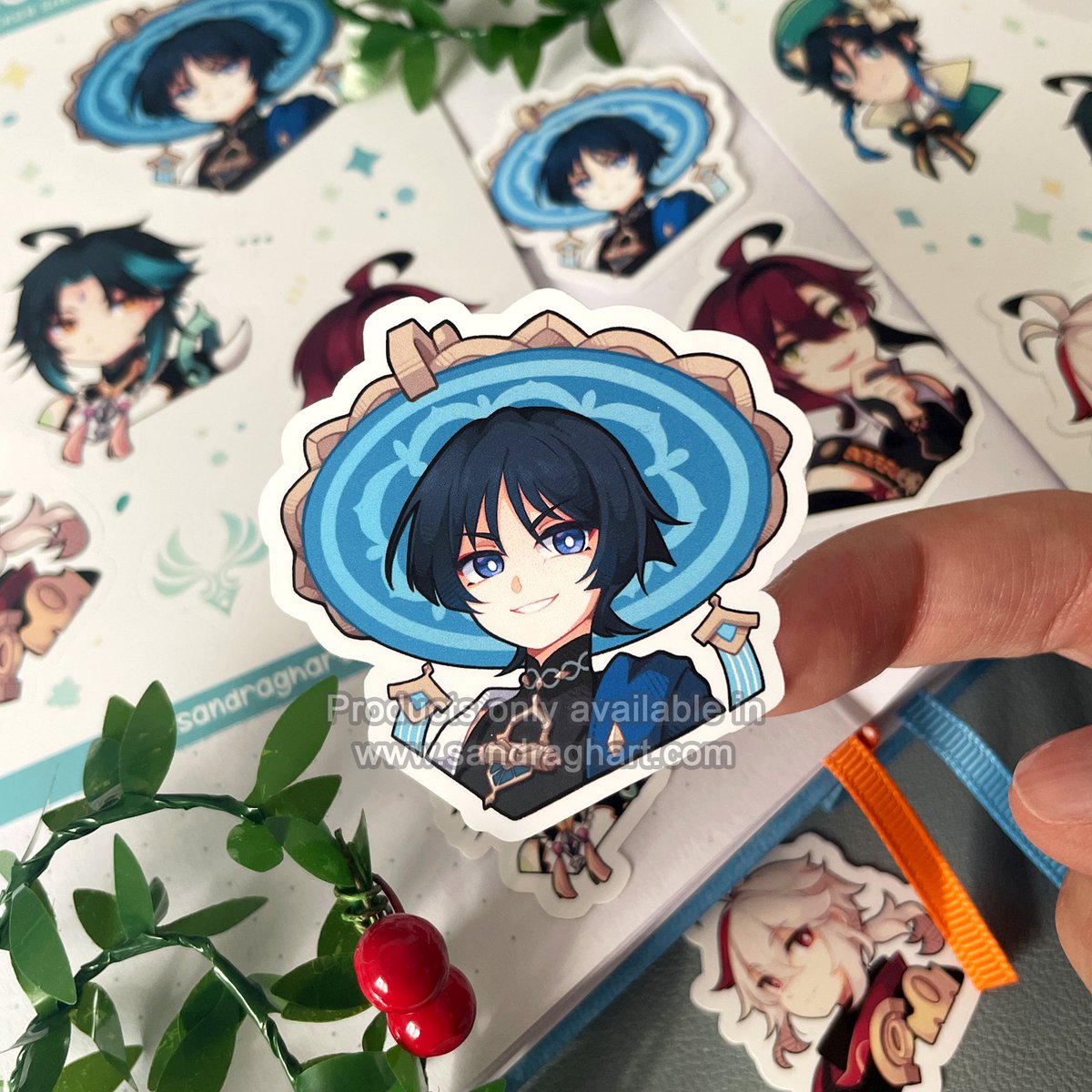 sandraghart's tweet photo. Wanderer is here! My Anemo Team sticker sheet is finally complete! 🍃✨ https://t.co/hbmJ5XvK20