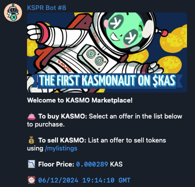 KasmoSupport's tweet image. The @KsprBot marketplace banner just got updated!

Thanks again to the amazing team 🚀
#KRC20FRENS are a healthy place to be 🥰
LFG!

#KSPR #KSPRBOT #KASPA $KAS #BTCD #ALTCOINRUN #MEMECOIN #SUPERCYCLE #KRC20