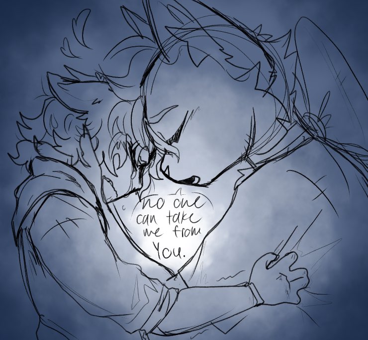 HumbleVastyan__'s tweet photo. (( juki and his nonbiological child

"no one can take me from you." https://t.co/LcipcHONga