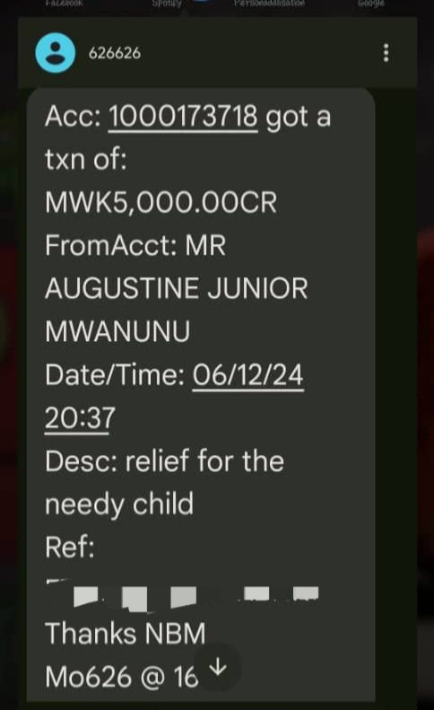ThewBoter's tweet photo. Thanks Augustine for contributing 5,000 Kwacha Towards the needy children visitation happening on the 24th of December
May God Bless You.
#doyourpart2024 https://t.co/SI3VJl1BBM