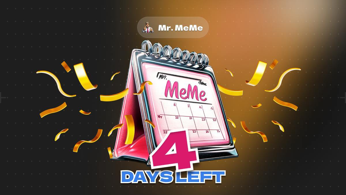 mrmeme_fun's tweet photo. ⏳ 4 Days Until the Mr. MeMe ($MMM) Airdrop!

Alright, fam, it’s crunch time! Just 4 days left until the big Airdrop drops, so let’s make these last moments count. 💪

How? Easy. Grind those points, stack up on Mr. MeMe tokens ($MMM), and get ready for the ultimate profit explosion.

This is gonna be an ABSOLUTE BANGER, and only the real ones who prepped will cash in hard. You ready to ride? 😎

📱 Start playing: https://t.co/7ou30IGCrH
💎 Buy Mr. MeMe token ($MMM): https://t.co/zYX2r5Recl
💡 Guides: https://t.co/vosvl7NKR4