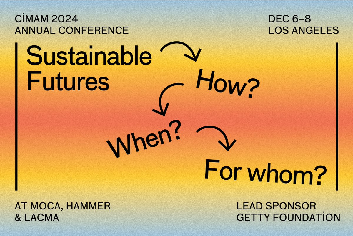 Michael Maltzan is proud to be speaking at the CIMAM  International Committee for Museums and Collections of Modern Art 56th Annual Conference.

Day 1 - Fri Dec 6  at MOCA
2-3:45pm

Sustainable Ecosystems: Rethinking Museum Collections and Buildings within the Urban and Social
