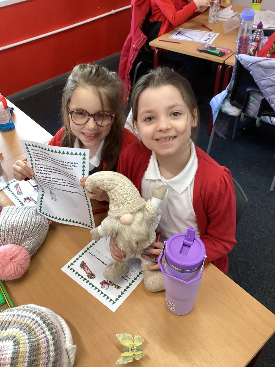 Day 2 of Norman the Gnome's kindness activities. Today Oak were writing thank you letters for whoever they wanted to. Did you get one? Was it nice? Lovely to see Norman bringing out all this kindness <a href="/CottinghamCofE/">Cottingham CofE</a>