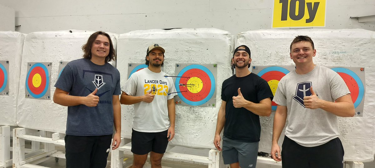MMULancersBSB's tweet image. Getting together for some archery tag! Big thank you to the Archery Center and @MMULancersARCH for hosting! Our team had a blast! 🏹

#LANCERS