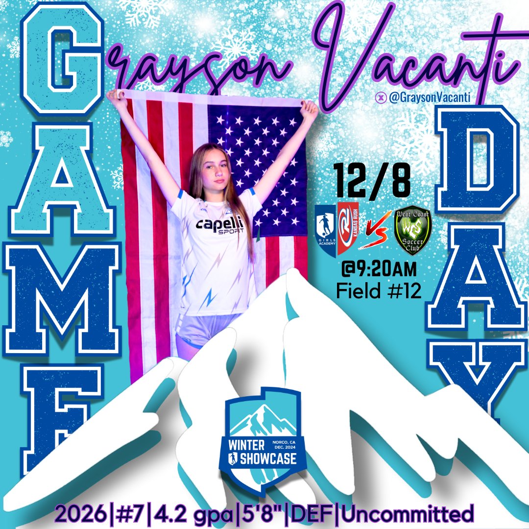 GraysonVacanti's tweet photo. #GAWinter You've been so good to us! Game 3 & we intend to bring the heat!
๐ฃCoaches - join us today at 9:20 am Field 12 #Silverlakes
@ImYouthSoccer @ImCollegeSoccer @imwomenssoccer @GAcademyLeague @ksrushga0607 @RushSoccer @PrepSoccer @TheSoccerWire @TopDrawerSoccer https://t.co/S9CAnZLMA1