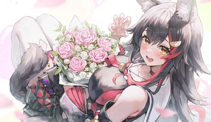 ミオしゃ6周年おめでとう!!! 韓国のミオファたちが集まって作ったお祝い広告のイラストを担当できて嬉しい!!! #みおーん絵 