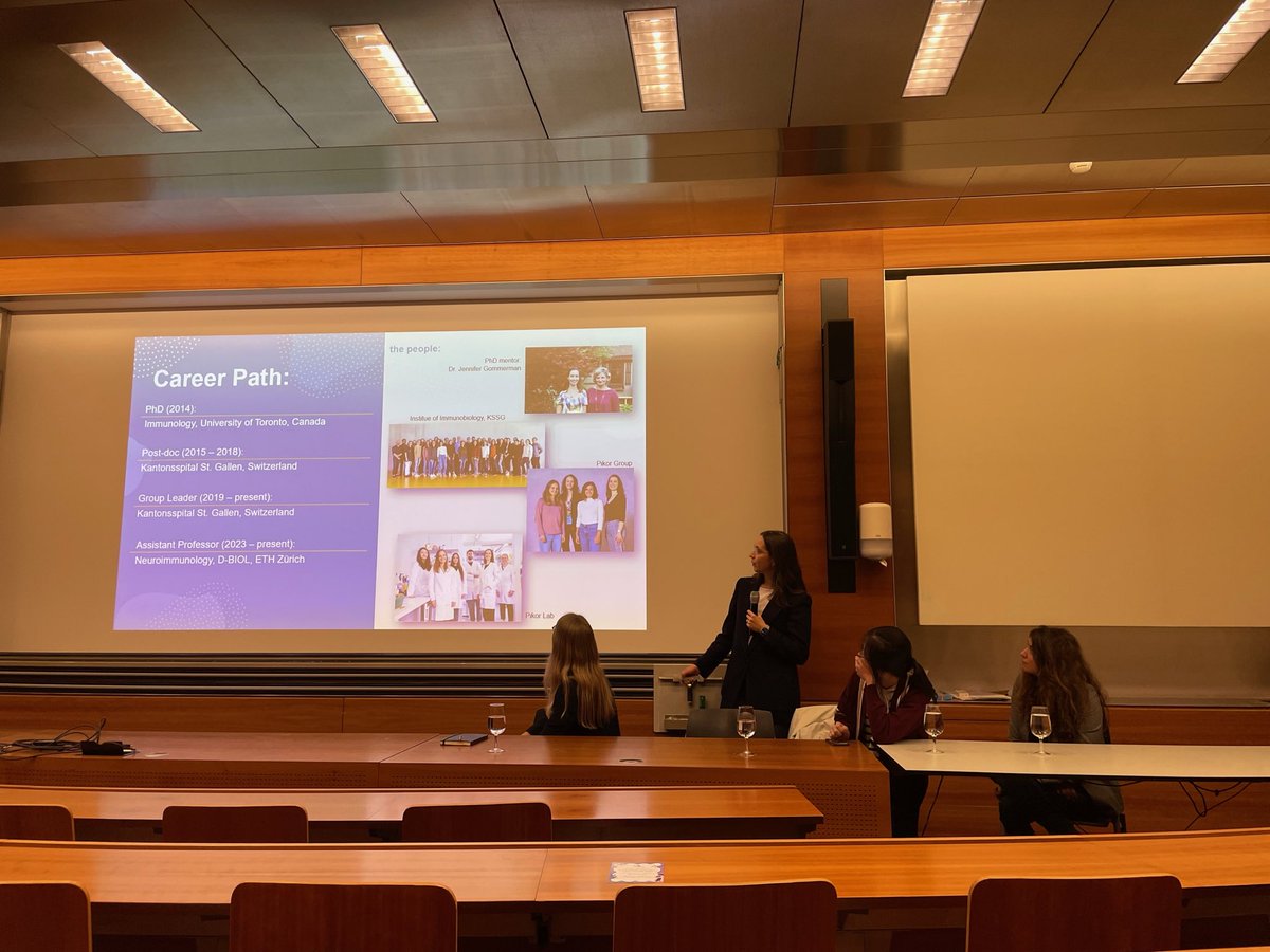 wins_ethzurich's tweet image. ✨WiNS was thrilled to welcome Prof. Nathalie Grob, Prof. Natalia Pikor, Prof. Wenchao Xu, and Prof. Athina Anastasaki for an inspiring discussion on becoming a woman professor.✨
A big thank you to our speakers for sharing their experiences and to @ETH_WPF for the Apero! 💬💡