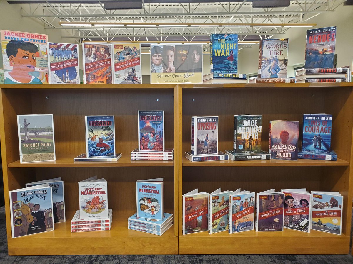 W. Creek Library (@wcreeklibrary) on Twitter photo Here are all the beautiful new <a href="/BTSBBooks/">Bound to Stay Bound</a> purchased with Back to School grant funds from <a href="/Foundation4SPS/">Foundation for SPS</a>! These are books about history that students LOVE! #spslib <a href="/officialSPS/">Springfield Public Schools</a> <a href="/WilsonsCreekInt/">Wilson's Creek</a> Here are all the beautiful new <a href="/BTSBBooks/">Bound to Stay Bound</a> purchased with Back to School grant funds from <a href="/Foundation4SPS/">Foundation for SPS</a>! These are books about history that students LOVE! #spslib <a href="/officialSPS/">Springfield Public Schools</a> <a href="/WilsonsCreekInt/">Wilson's Creek</a>