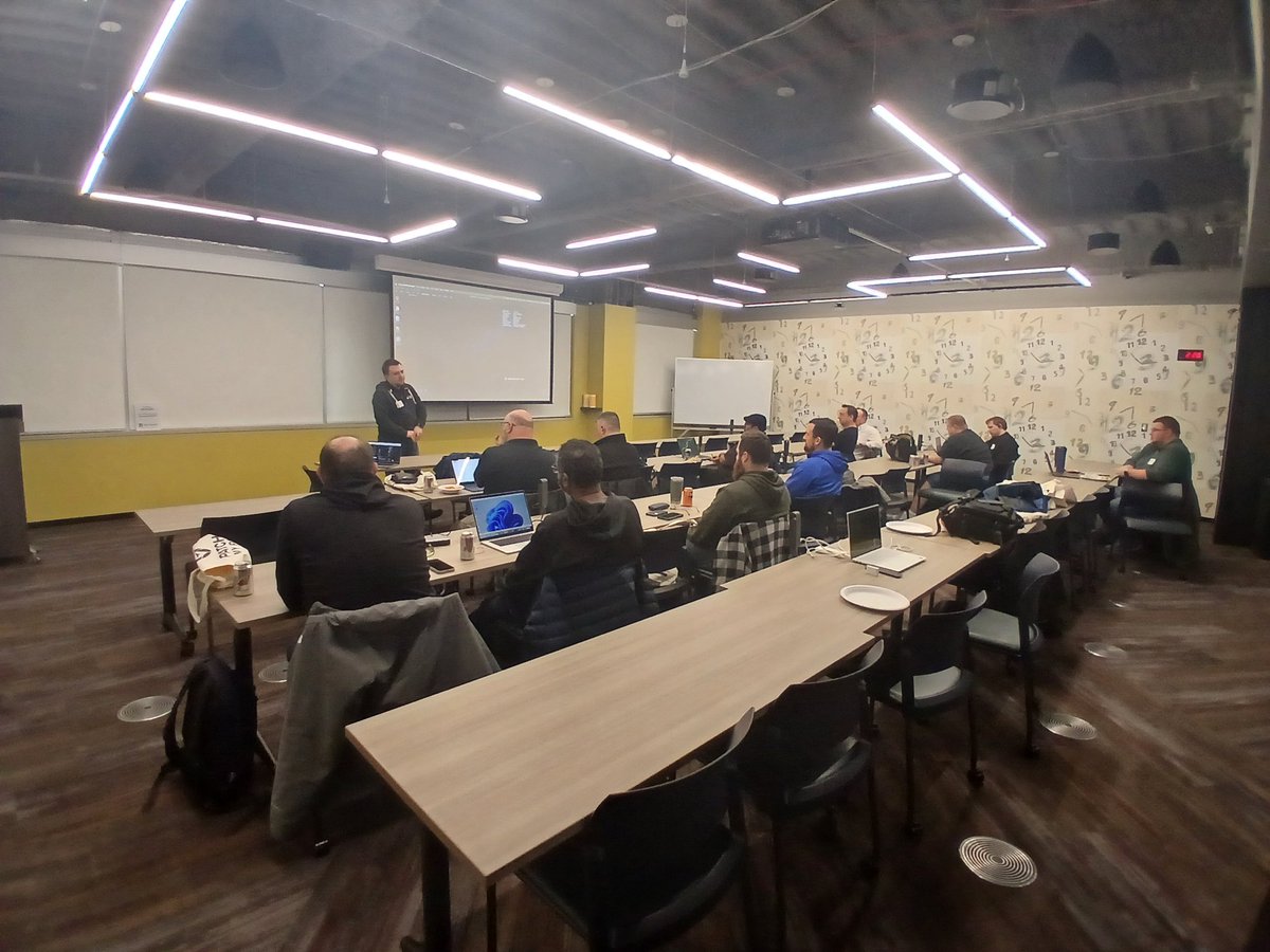 AutomateMyStuff's tweet photo. Next up at @MISCUG is @JordanTheITguy talking to us about the @PatchMyPC product line. https://t.co/YyEyt66I46