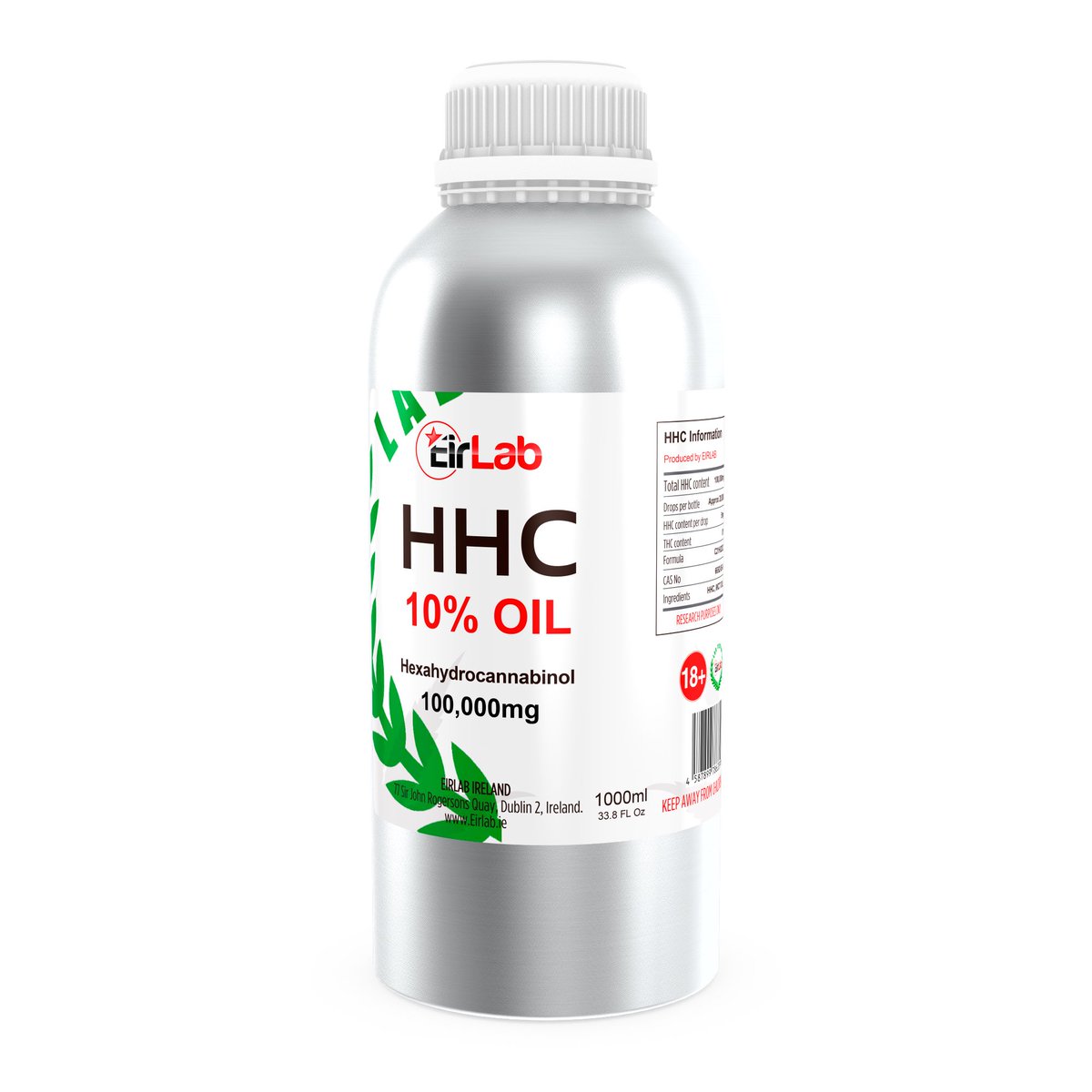 Hexahydrocannabinol (HHC) OIL – 1000ml

Pharmaceutical Grade HHC
CAS Number: 6692-85-9

eirlab.eu/product/hexahy…