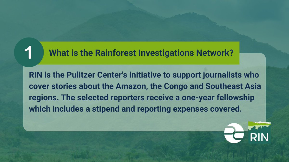 The <a href="/pulitzercenter/">Pulitzer Center</a> RIN is accepting applications that address the intersection of supply chains, data transparency, governance, deforestation, &amp; other critical rainforest issues.

🗓️ Deadline: December 31
Submit your project 👉 bit.ly/RIN2025