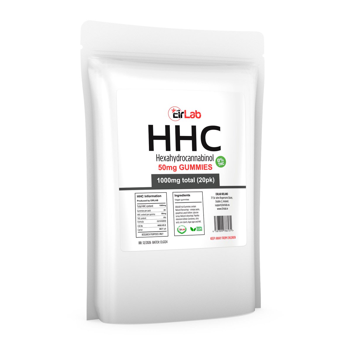 Hexahydrocannabinol (HHC) Gummies

Pharmaceutical Grade HHC 
CAS Number: 6692-85-9

eirlab.eu/product/hexahy…