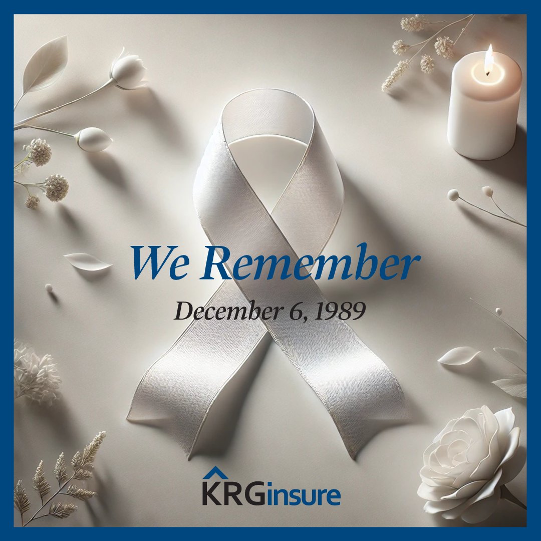 KRGinsure's tweet photo. Today, we remember and honour the memory of the 14 women whose lives were tragically taken during the horrific attack on December 6, 1989 at Polytechnique Montréal (@polymtl).

Please join us in commemorating the lives lost and dedicating yourself to making a positive difference. https://t.co/GV0YwHzk1f