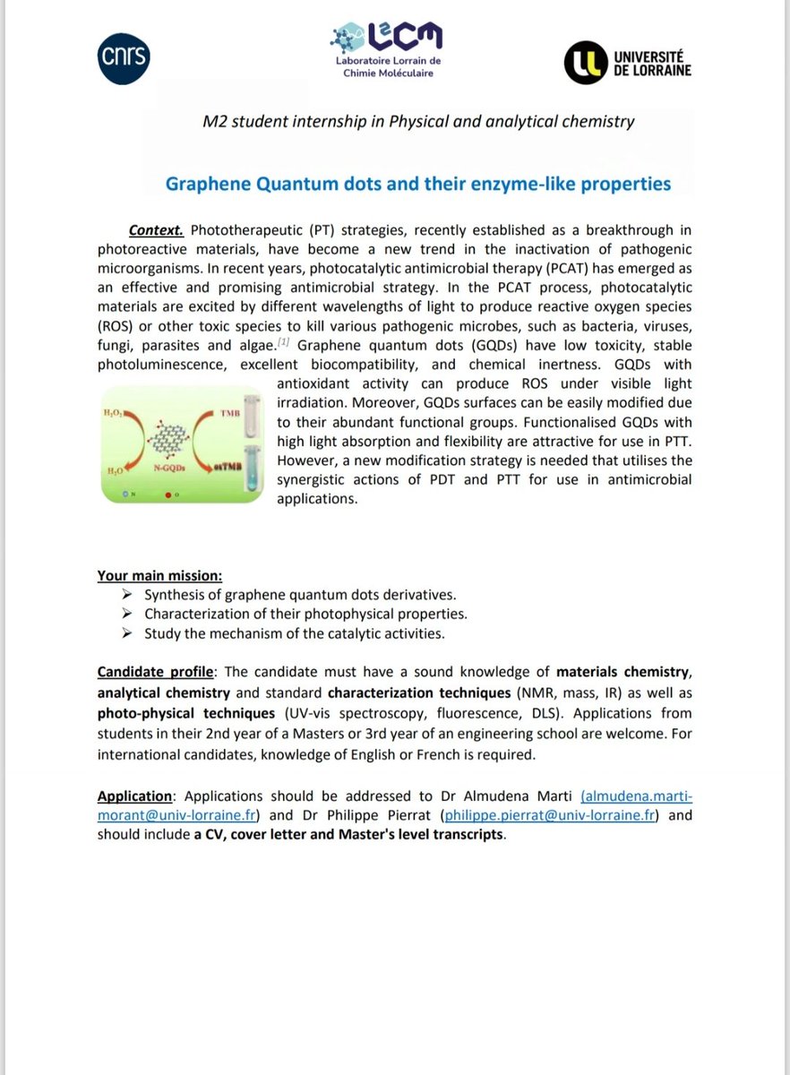 almarmo86's tweet image. We are looking for a motivated M2 to work with us at @L2CM_UMR7053 
#hiring #masterstudent