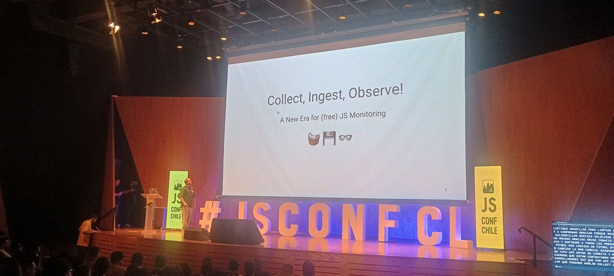 geekhadev's tweet image. Nueva charlita en la #JSConf monitoring