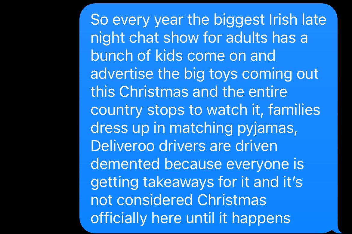 It’s impossible to explain the #LateLateToyShow to someone who doesn’t know about it &amp; not sound absolutely insane as a nation in doing so…