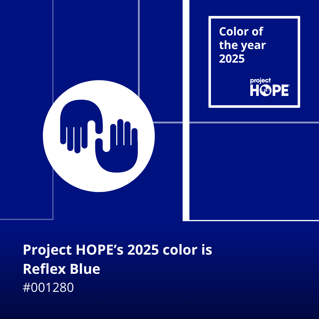 projecthopeorg's tweet image. 💙 Reflex Blue: Our 2025 Color of the Year! 

Bold like our mission, deep like our impact. From emergency response to lasting health care solutions, this color reflects the heart of what we do. 

#ProjectHOPE #ColorOfTheYear