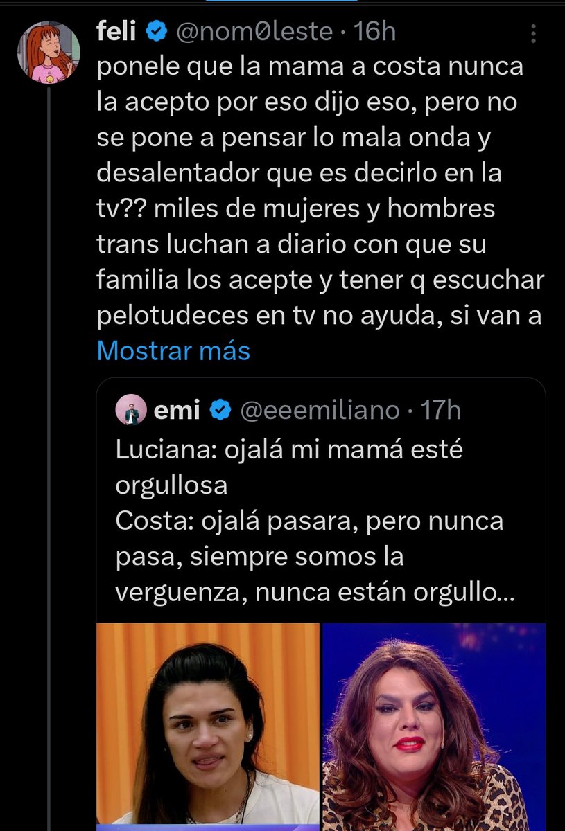 Lucianamart_ok's tweet photo. El mundo del REVÉS 💛
NADA MAS QUE AGREGAR
#GH2025 #EMPATIA #colectivotrans #soloescuchatucorazon https://t.co/T6IuXoJLrt