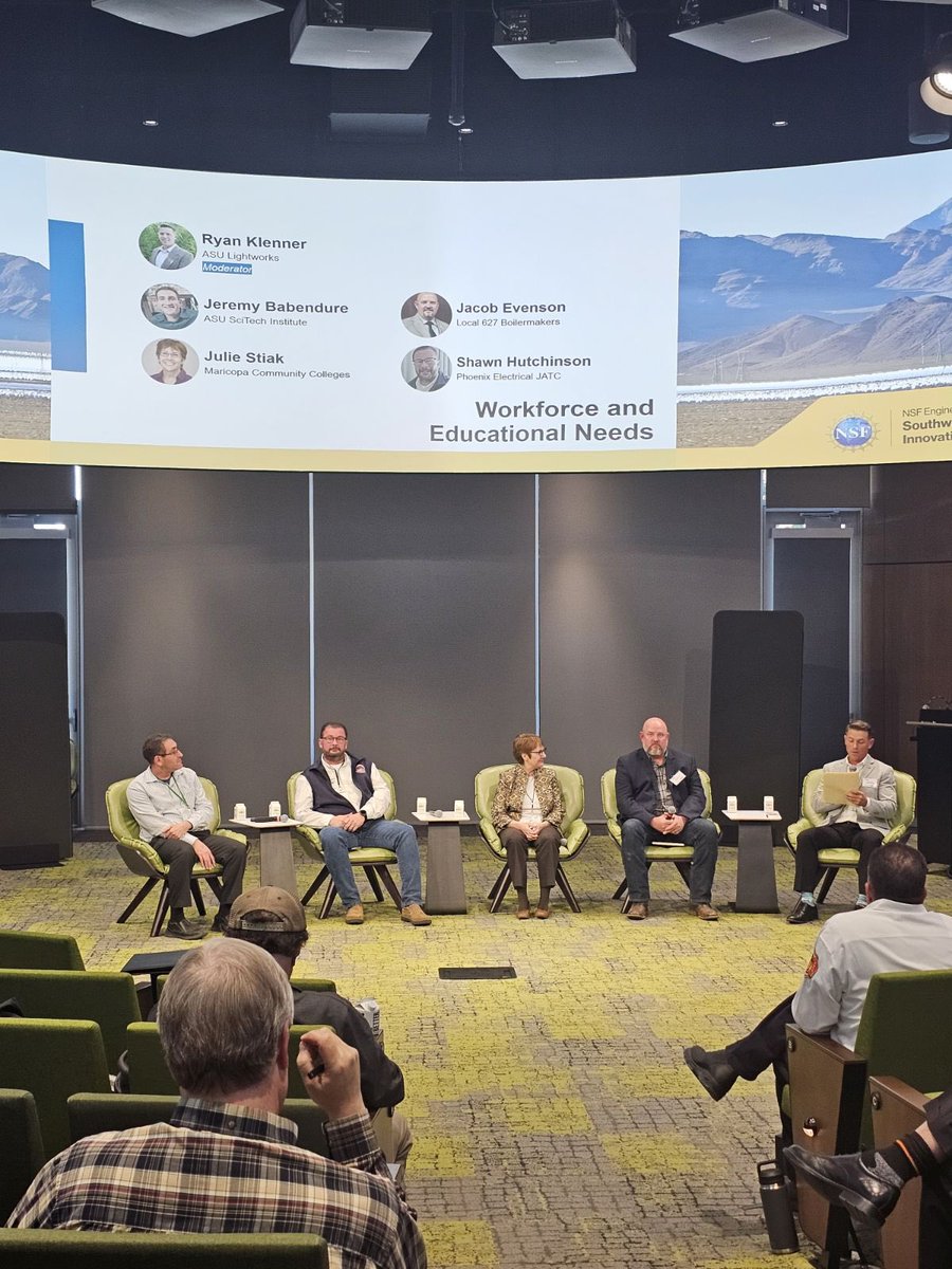 Boilermakers627's tweet photo. Huge thanks to SWSIE for an inspiring symposium on Long Duration Energy Storage! Honored to represent Boilermakers Local 627 on the workforce development panel. 

Our Apprenticeship Programs are key to building a skilled workforce for clean energy! Ready to engage with communities & tackle projects that benefit us all! #Sustainability #CleanEnergy #Boilermakers #LDES