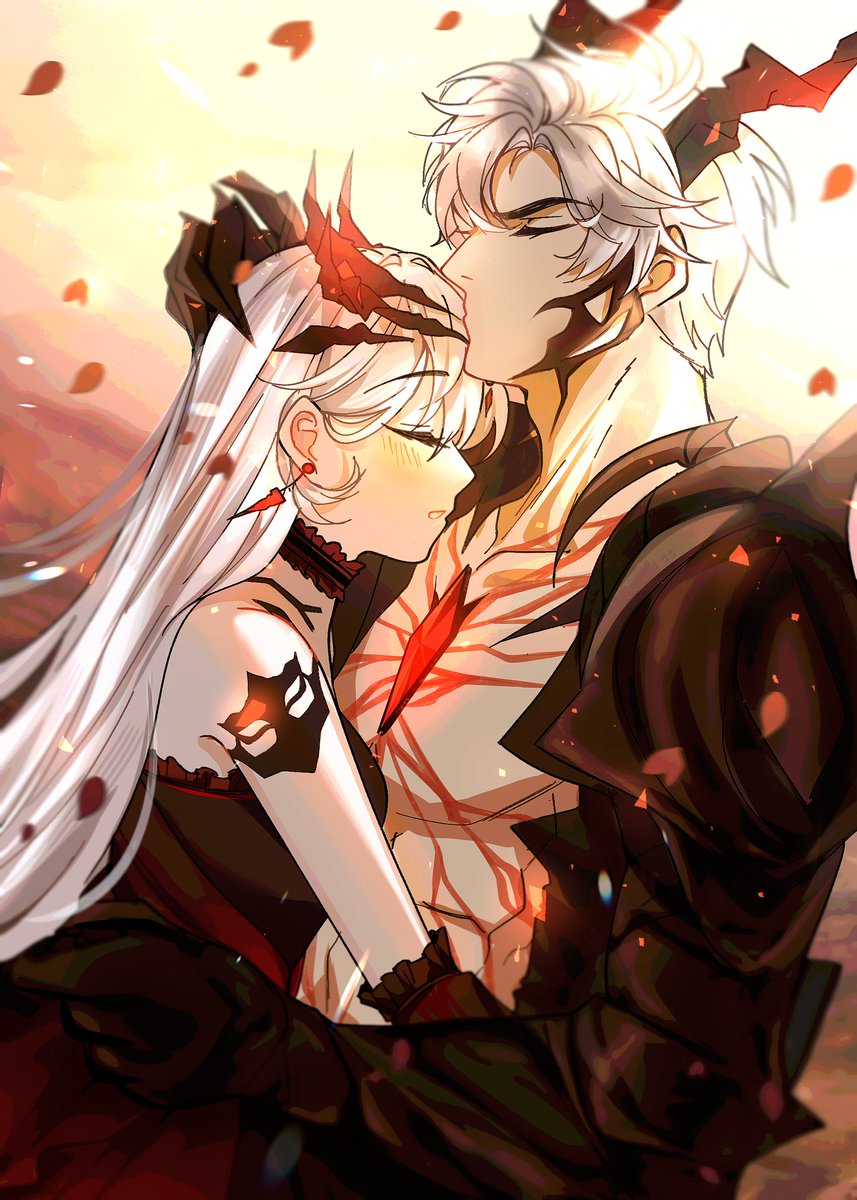 Ginkgo00_'s tweet image. &quot; Once we holds hands now, Our lives will be bound together along with our deaths. &quot; ❤️

#Sylus #loveanddeepspace #WhereDrakeshadowsFall