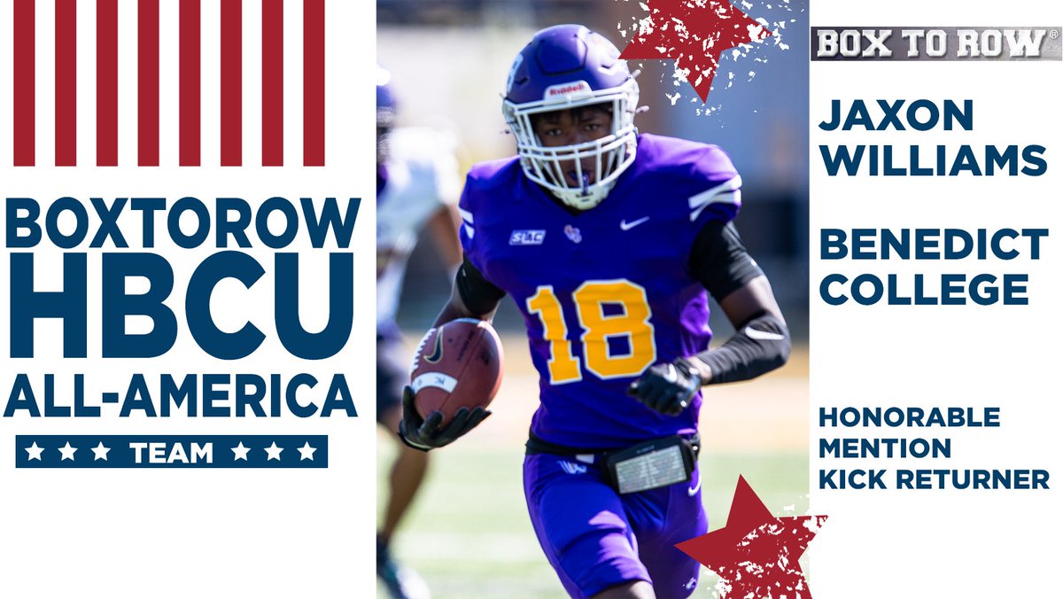 BC Tigers Athletics (@benedict_tigers) on Twitter photo Congratulations to @JaxonW2024 for being named an HBCU Football All-American by <a href="/boxtorow/">BOXTOROW MEDIA</a>. <a href="/GoTigers_FB/">Benedict College Football</a> <a href="/D2HBCUFOOTBALL/">D2 HBCU Football Guy</a> <a href="/HBCUGameday/">HBCU Gameday</a> <a href="/HBCUGoTV/">HBCUGO.TV</a> Congratulations to @JaxonW2024 for being named an HBCU Football All-American by <a href="/boxtorow/">BOXTOROW MEDIA</a>. <a href="/GoTigers_FB/">Benedict College Football</a> <a href="/D2HBCUFOOTBALL/">D2 HBCU Football Guy</a> <a href="/HBCUGameday/">HBCU Gameday</a> <a href="/HBCUGoTV/">HBCUGO.TV</a>