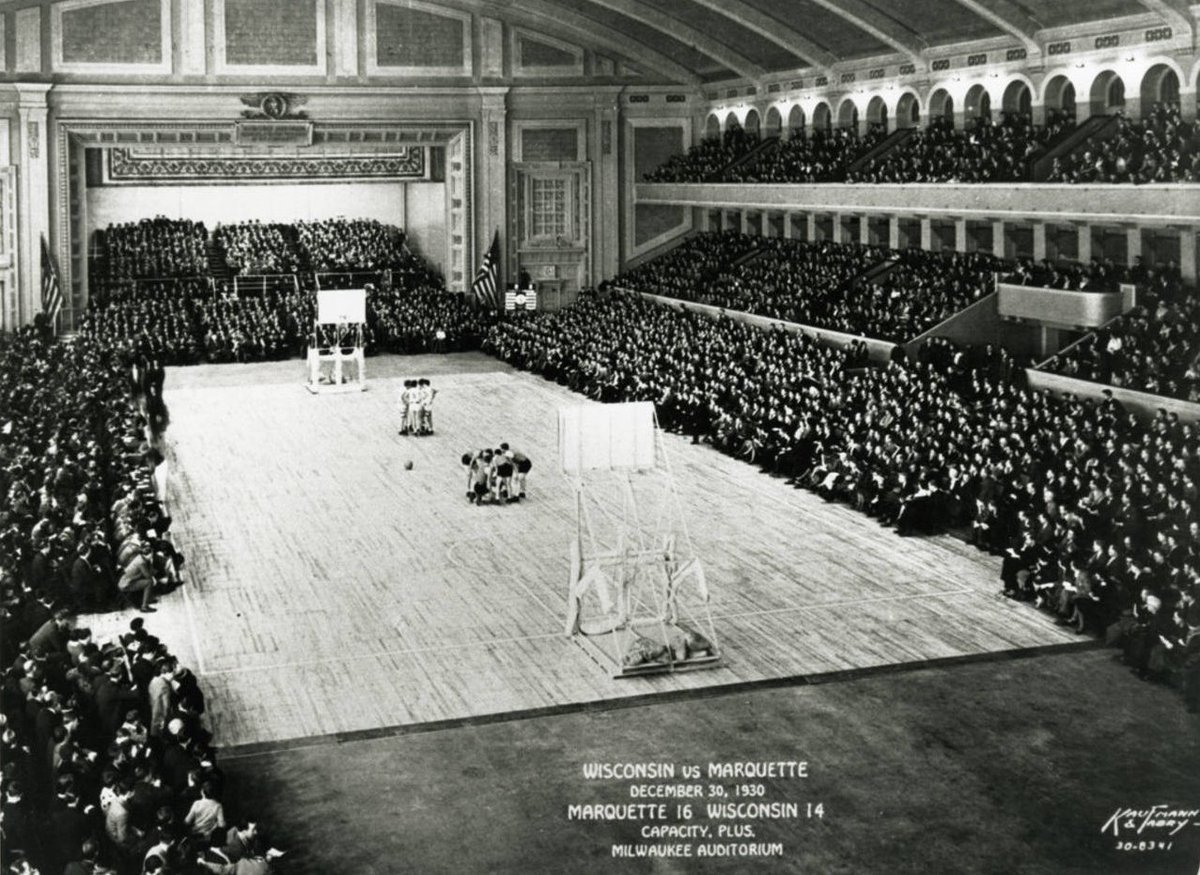Marquette vs. Wisconsin 94 years ago.