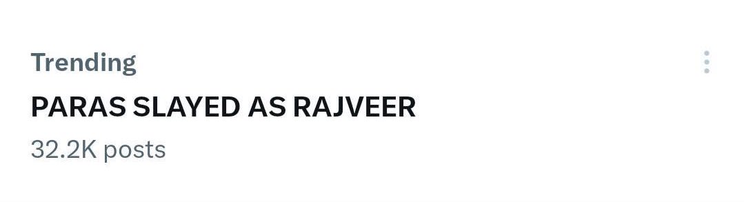 32.2k🤍

PARAS SLAYED AS RAJVEER 

#ParasKalnawat #RajveerLuthra #KundaliBhagya