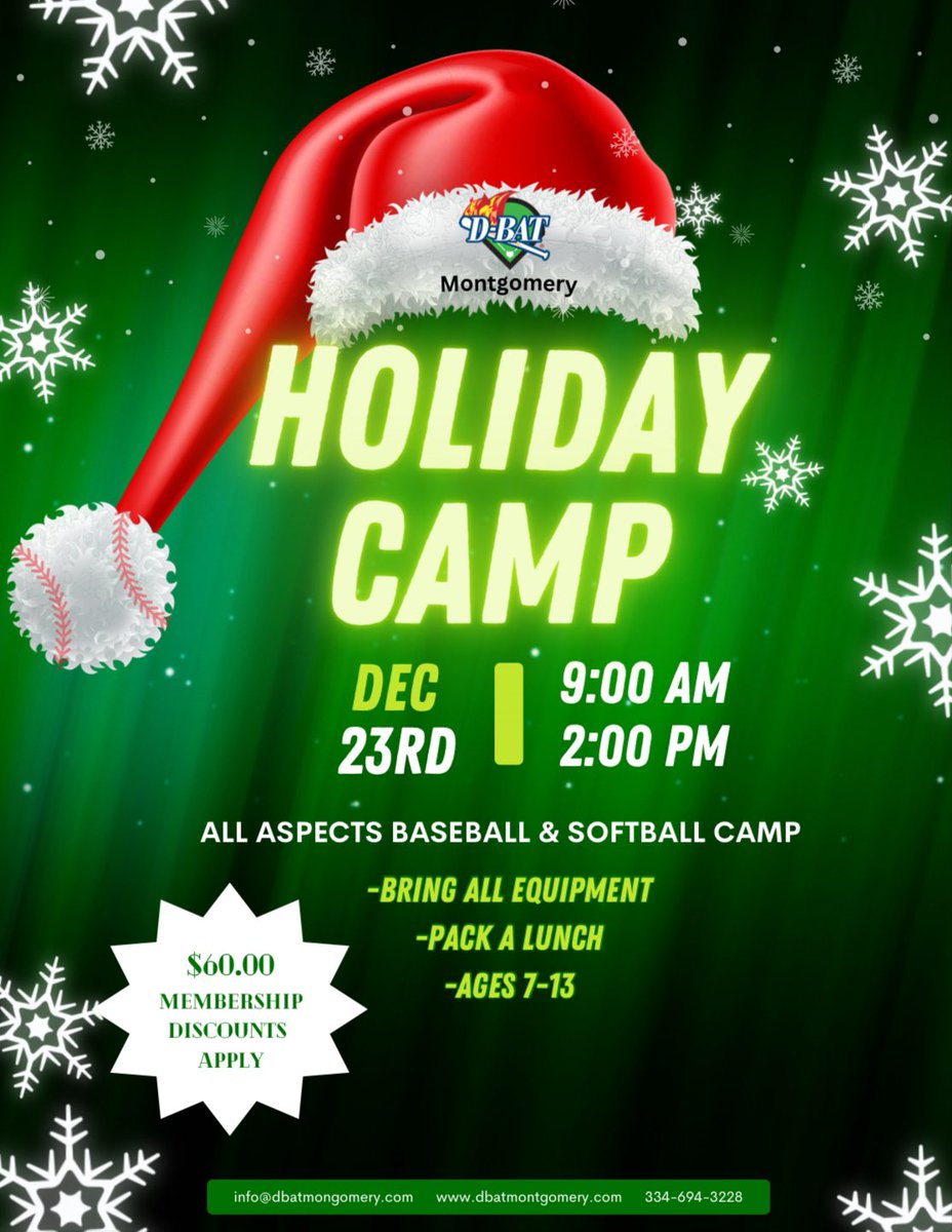 DBATMontgomery's tweet photo. ‼️‼️CAMPS‼️‼️
🥎 Pitching
⚾️🥎 All-Skills
⚾️🥎 All-Skills New Year!
#dbatmontgomery #letsrake
https://t.co/d1tDKLp7sb
https://t.co/Lg6MzSXuMr
https://t.co/wRxUi9OJJq
https://t.co/3YAcQxdyzT https://t.co/Lbb58Tt1LB