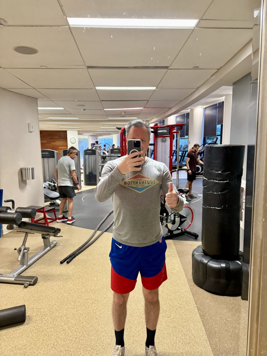 DrAEvens's tweet photo. πββοΈποΈββοΈπββοΈ wow, #hematologists are a fit bunch; gym packed at 06:45!
Good morning from #ASH24; upward and onward (for the science & education)! ππ
#ASHKudos #ASHRunWalk #ASHaiku #ASHAwards #ASHDEI #ASHEducation #ASHGuidelines #ASHThrowback #ASHTrainee #ConquerSCD @ASH_hematology https://t.co/Rs472WDbMY