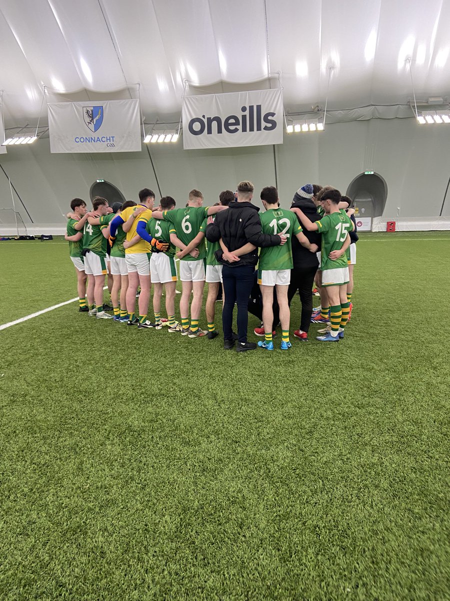Huge congratulations to the Leitrim ‘A’ combined schools team who defeated St Jarlaths today in the 1st round of the championship 

Full time score:

Leitrim ‘A’ 2-18
St Jarlaths 1-15

Well done players &amp; management!!