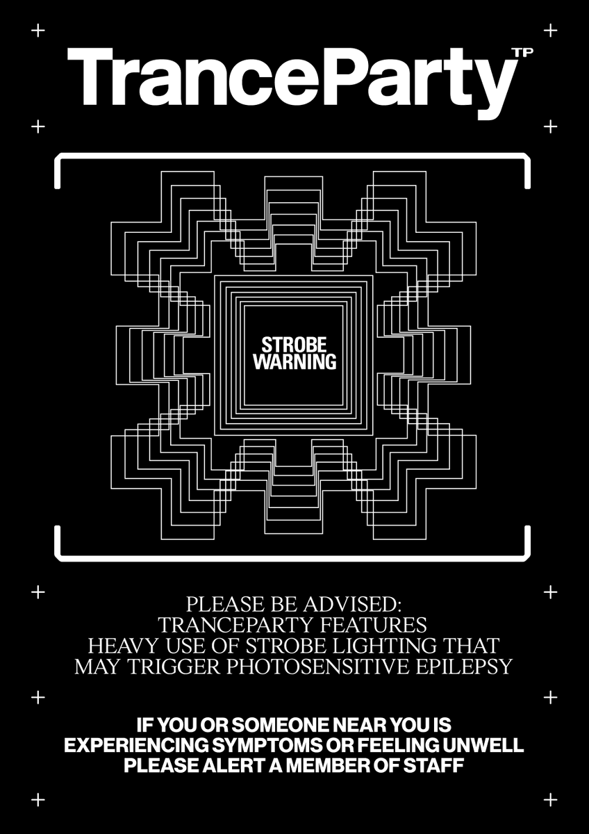 trancepartynet's tweet photo. please be advised: tranceparty features heavy use of strobe lighting that may trigger photosensitive epilepsy https://t.co/toMbWWPMzu