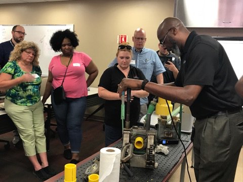 CMSBTSuccess's tweet photo. ๐ธOn this Throwback Thursday, Team BTD&S takes you back to July 2017
๐ฉ๐ผโ๐ฌThe fabulous folks at @PiedmontNG hosted @CharMeckSchools educators for #STEMersion 2017 - awesome!
#cmsbtds https://t.co/Bj6VTYTALn