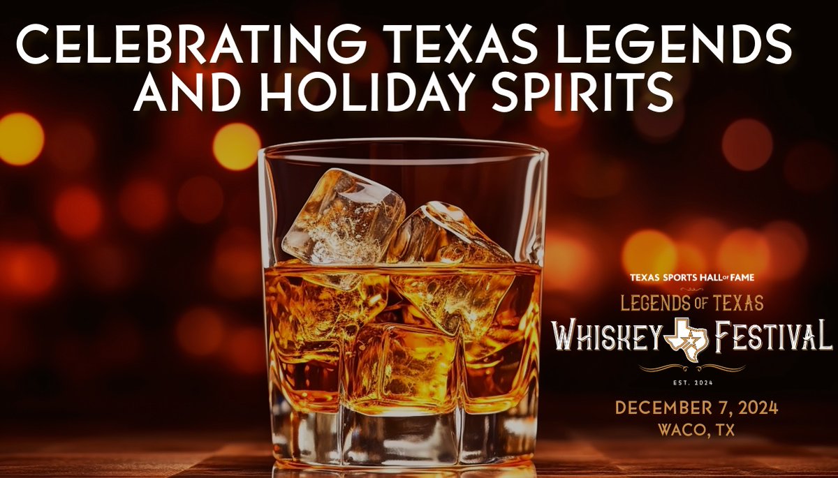 Looking to stay warm and dry and have some fun Saturday night?  Here's the chance to watch football and sample up to 50 Texas Whiskeys at the Texas Sports Hall of Fame in Waco.  Get tickets at legendsoftexaswhiskey.com .  #tshof
