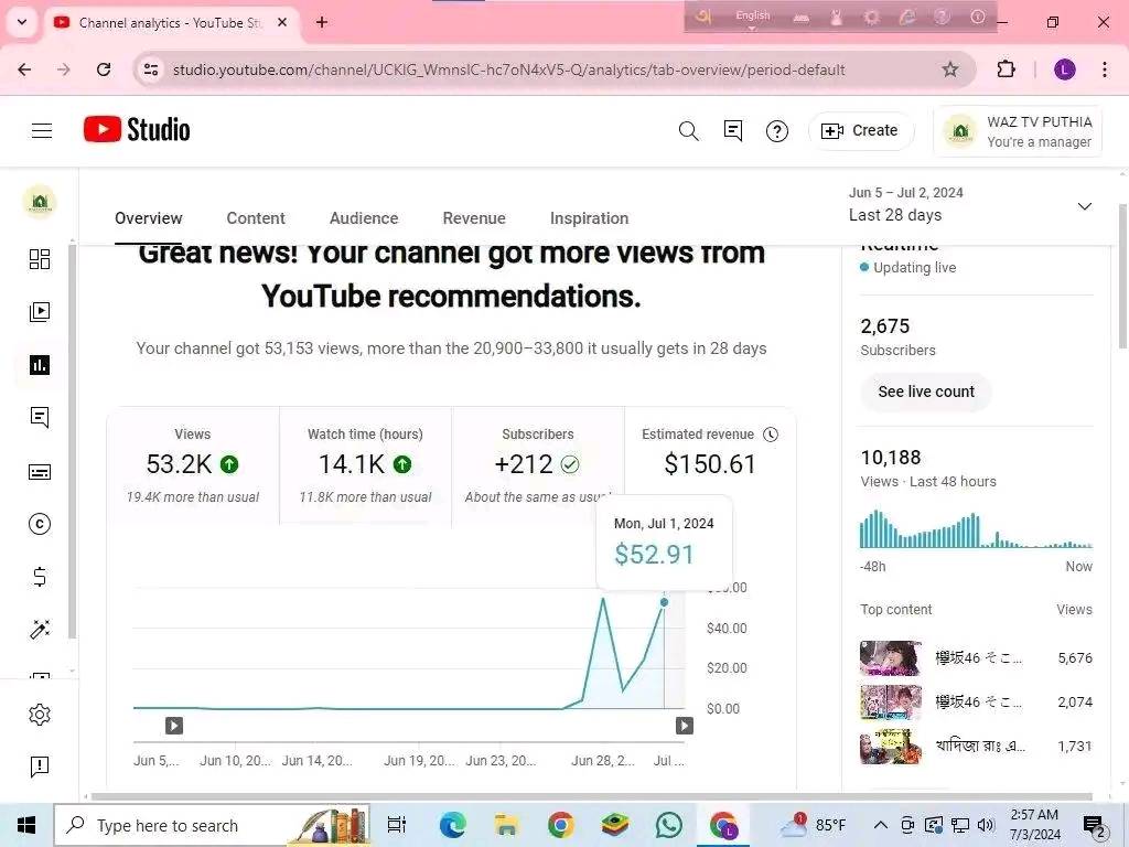 sonjoysarker919's tweet image. Best YouTube video SEO in the world and its results If you want to do YouTube video SEO and promotion, inbox me

#seo #youtubevideoseoexpert #videoperformance #seoforyoutube #seoexpert #YouTubeGrowth #videomarketing