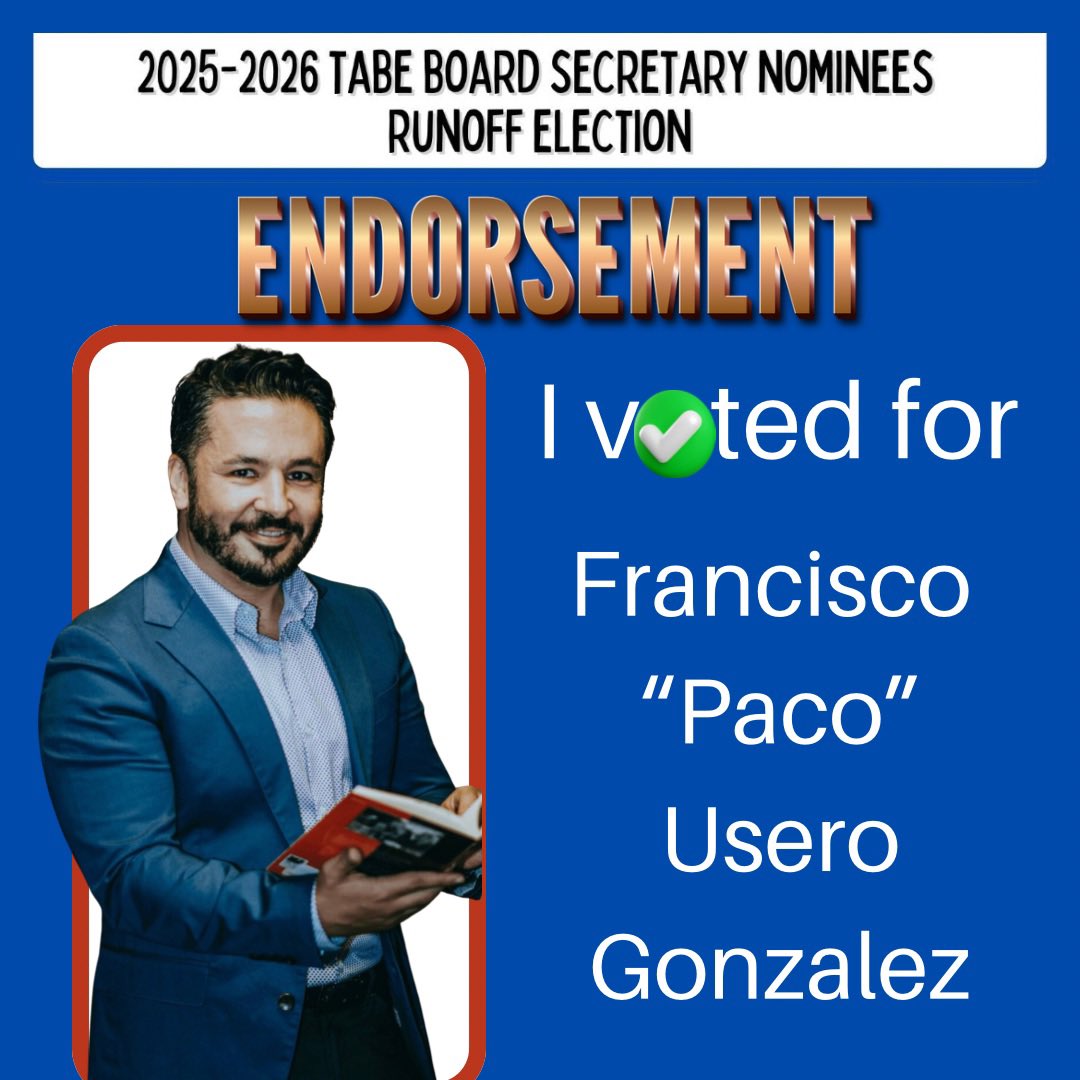#votefordrpaco 
#tabe #texas #bilingualeducation #bilingual