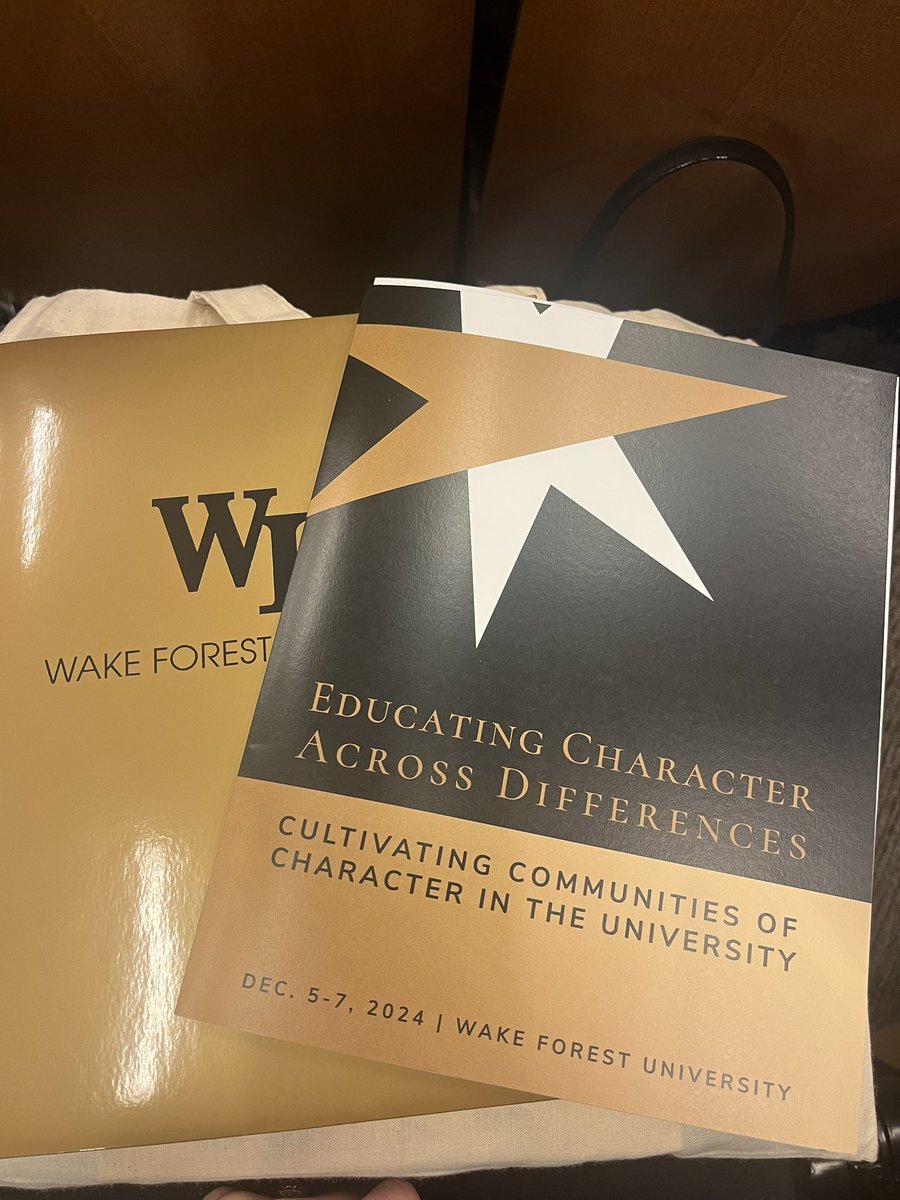 amg1224's tweet photo. Spending time at Wake Forest for the @character_wfu conference. Timely conversations about cultivating communities of character &amp; moral courage in higher ed and beyond. https://t.co/ndQyFAhaiK