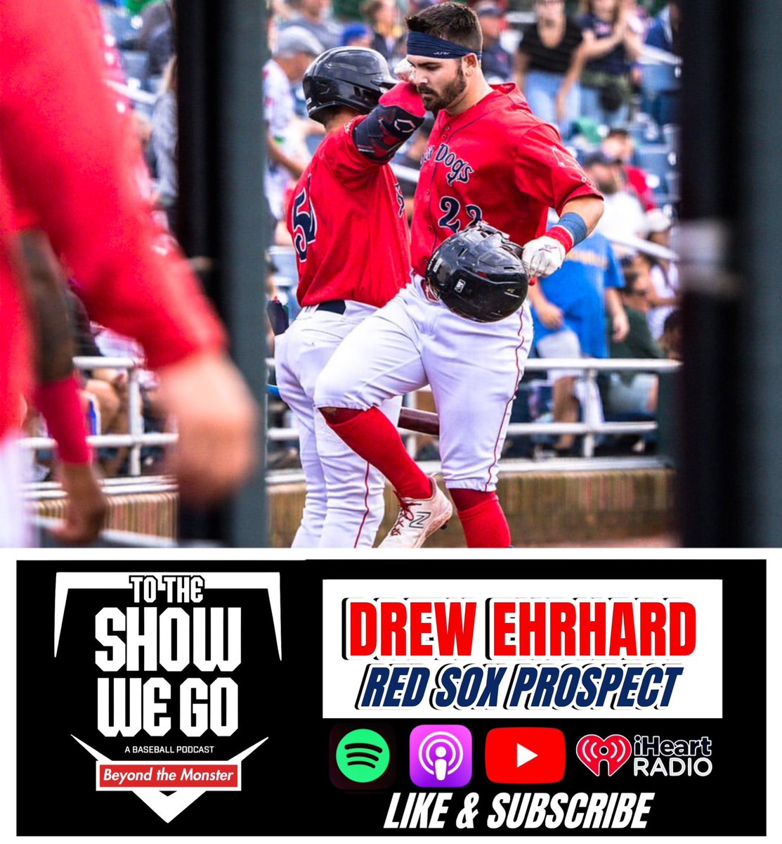 New episode is here with Red Sox prospect Drew Ehrhard!

We discuss:

- Going from reserve catcher to everyday player
- His love for Portland
- Being reunited with his brother in Red Sox org
- How he became a bullpen weapon in 2024

Watch/Listen: linktr.ee/TotheShowWeGo