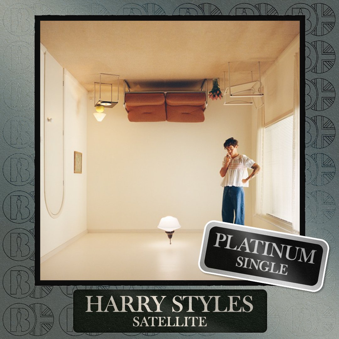 'Satellite', the single by <a href="/Harry_Styles/">Harry Styles.</a>, is now #BRITcertified Platinum
